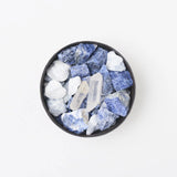 Pot Pourri Flat Fine Stones Blue Small