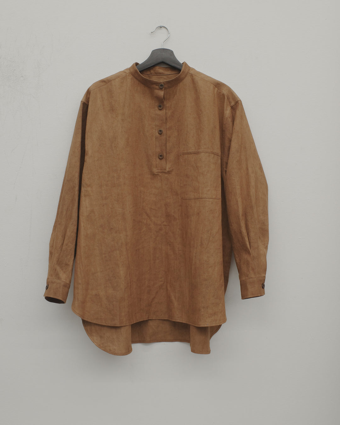 Stand Collar Pullover Shirt
