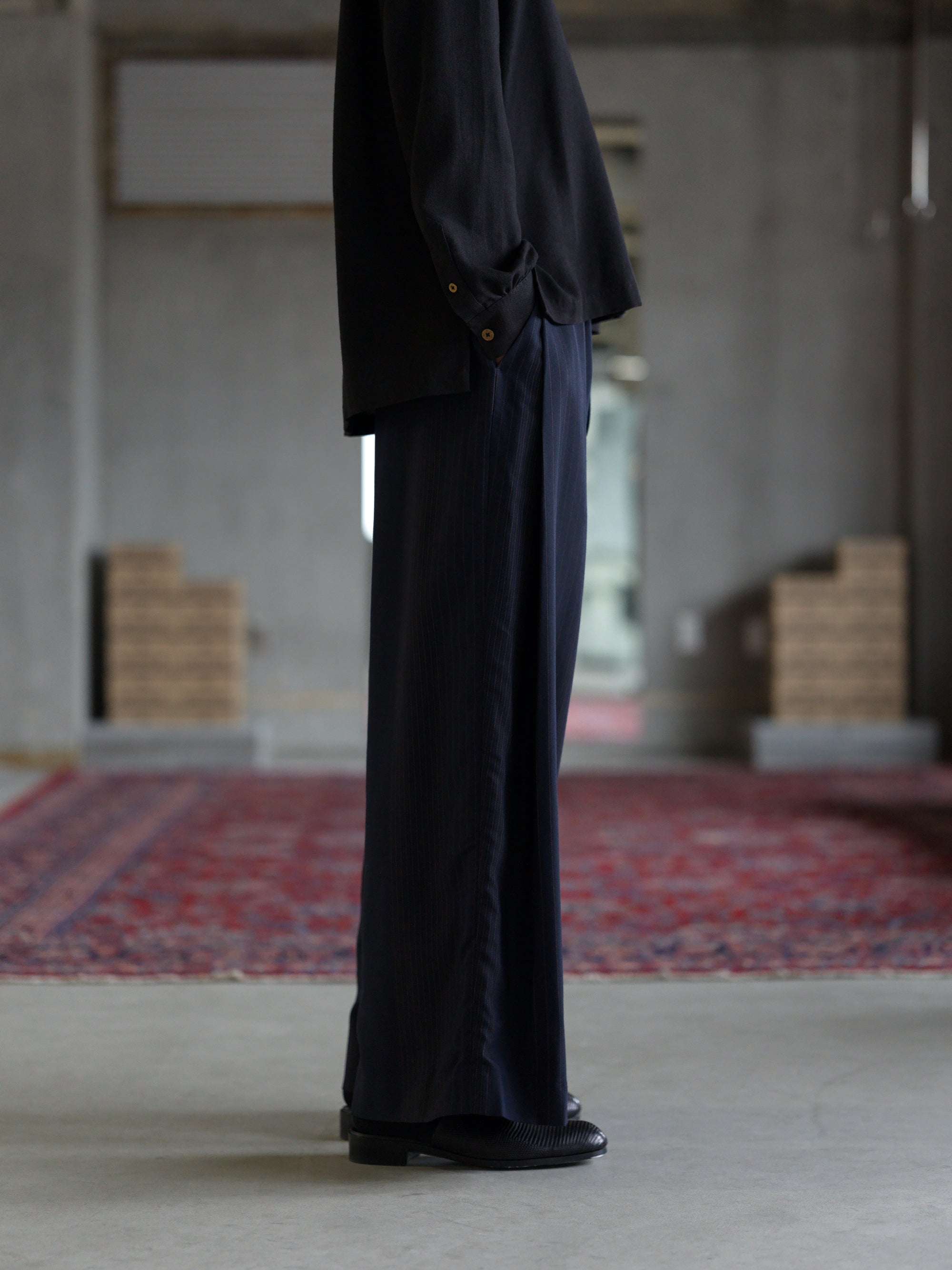 006 Right Pin Blue Stripe - Signature Trousers
