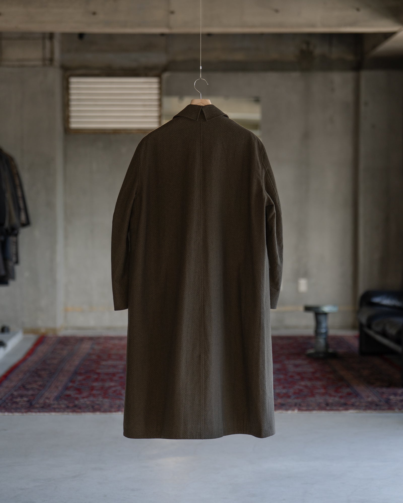 Bias Closure Double Breasted Coat