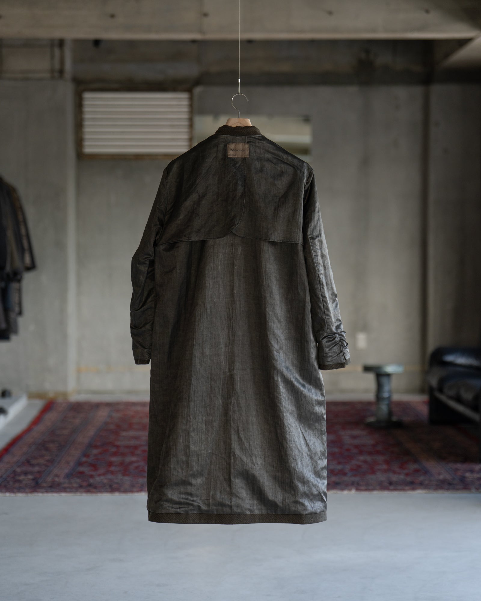 Bias Closure Double Breasted Coat