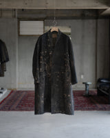 Oversized Collarless Coat