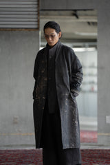 Stovaigh Oversized Collarless Coat의 착용 스타일링