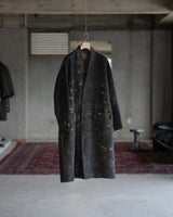 Oversized Collarless Coat