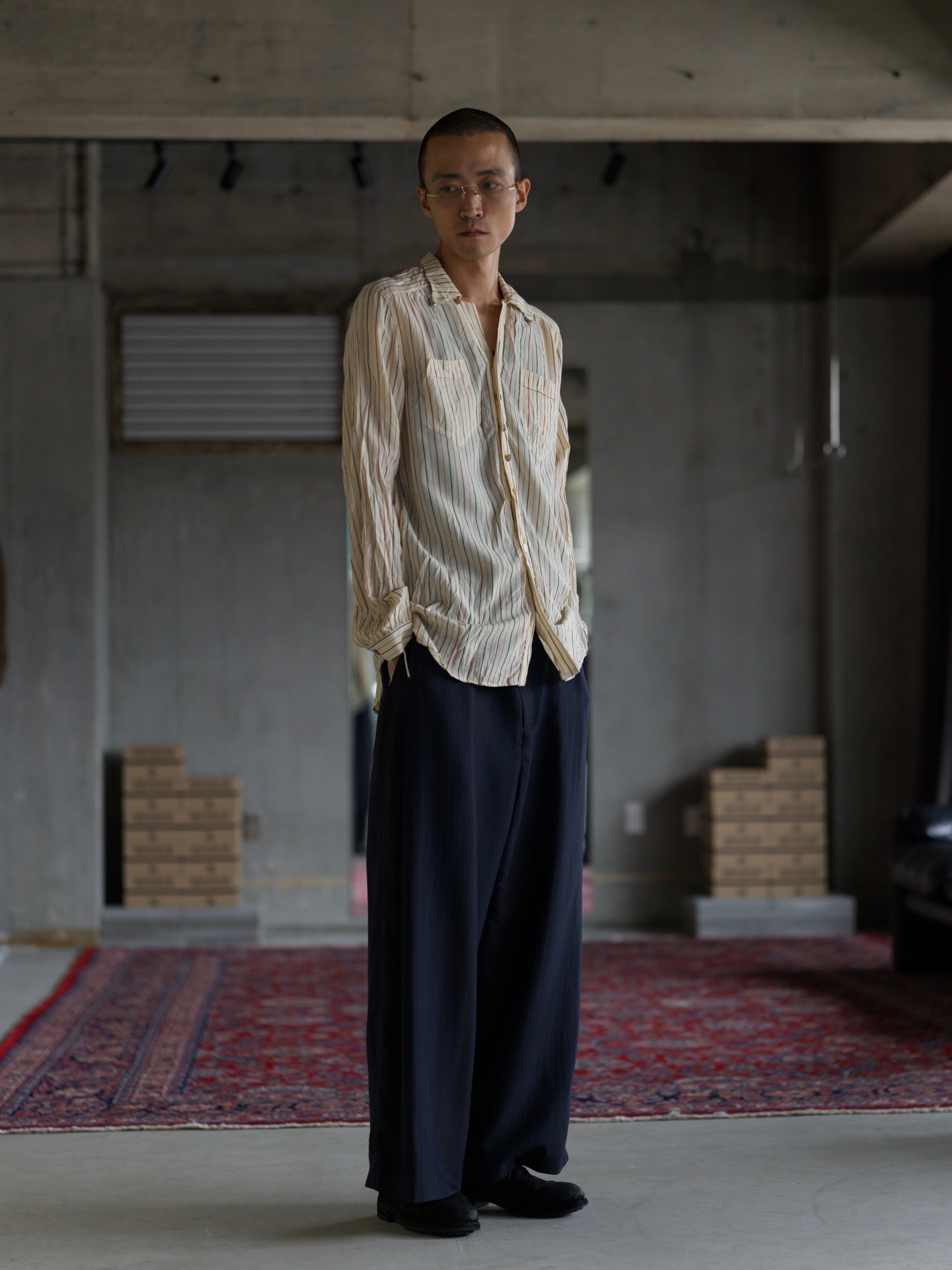 SH22 / RI - Ecru Stripe