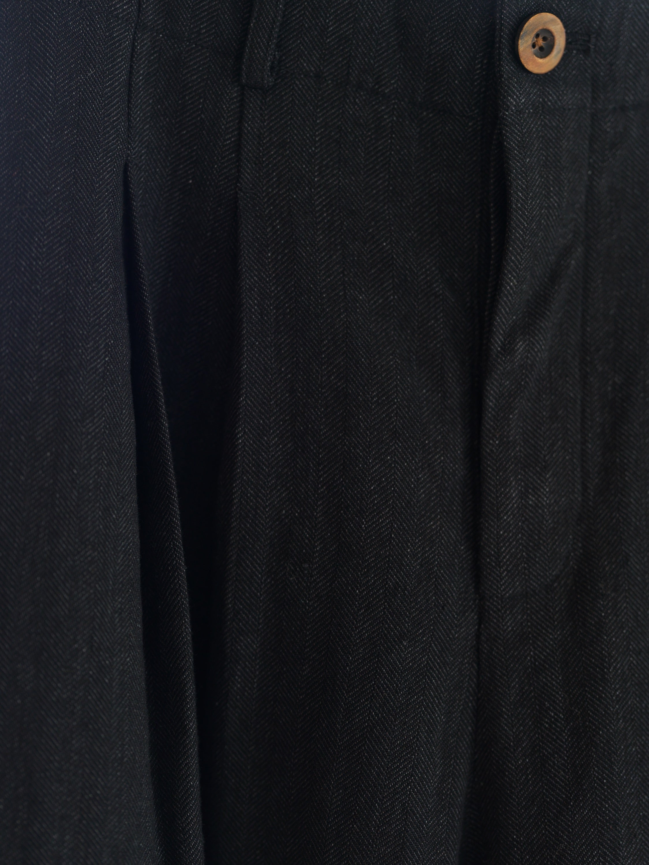 Cocoon Pant - Black Herringbone