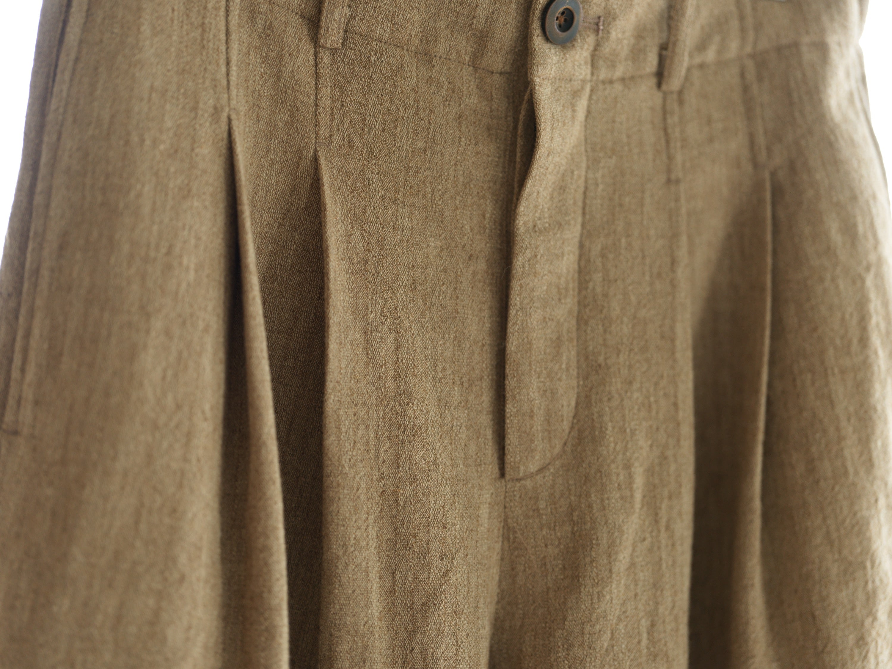 Cocoon Pant - Ecru Herringbone