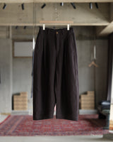 Cocoon Pant - Raisin Dobby Stripe Herringbone
