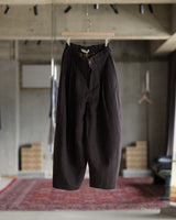 Cocoon Pant - Raisin Dobby Stripe Herringbone