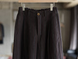 Cocoon Pant - Raisin Dobby Stripe Herringbone