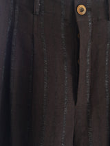 Cocoon Pant - Raisin Dobby Stripe Herringbone