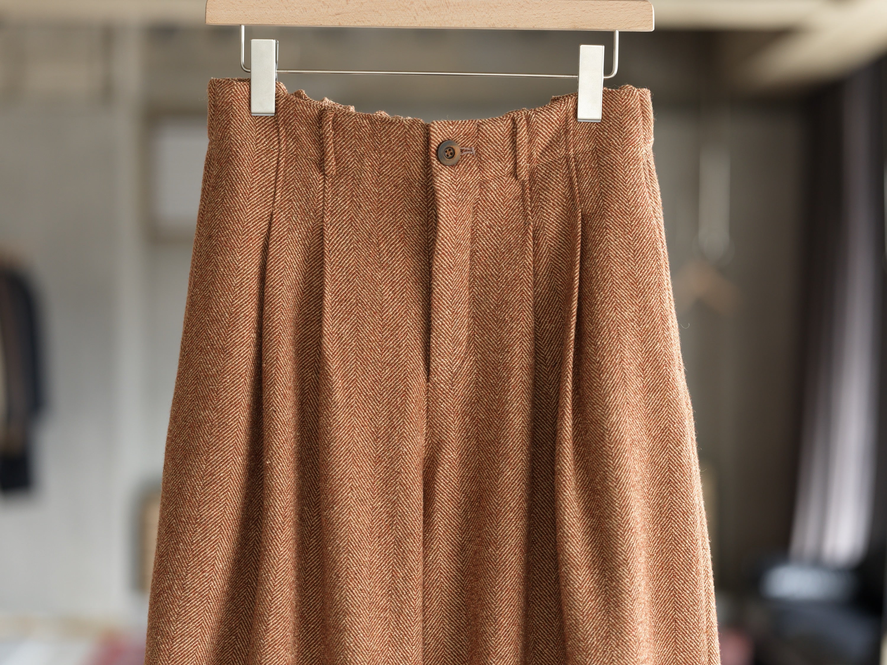 Cocoon Pant - Spice Herringbone