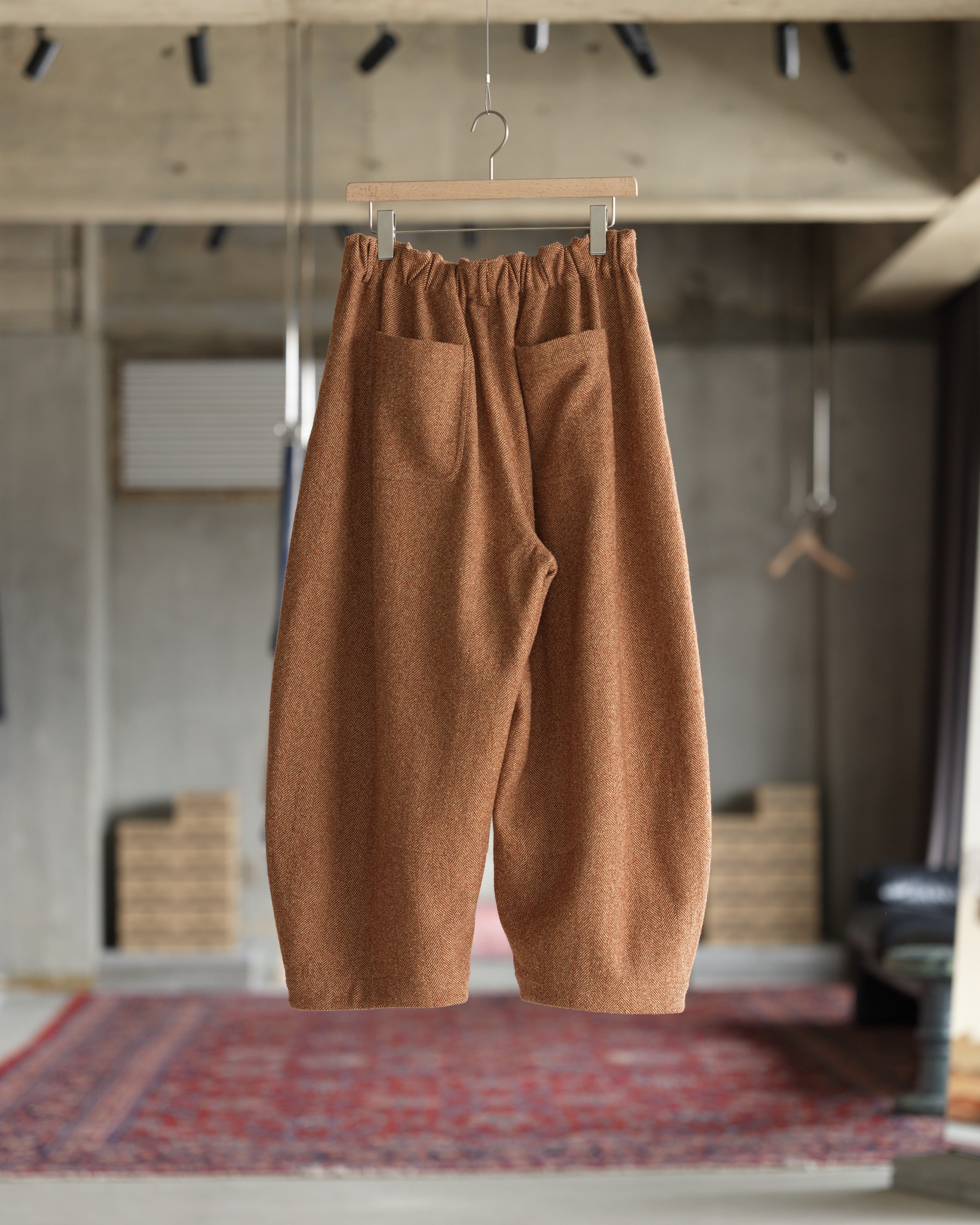 Cocoon Pant - Spice Herringbone