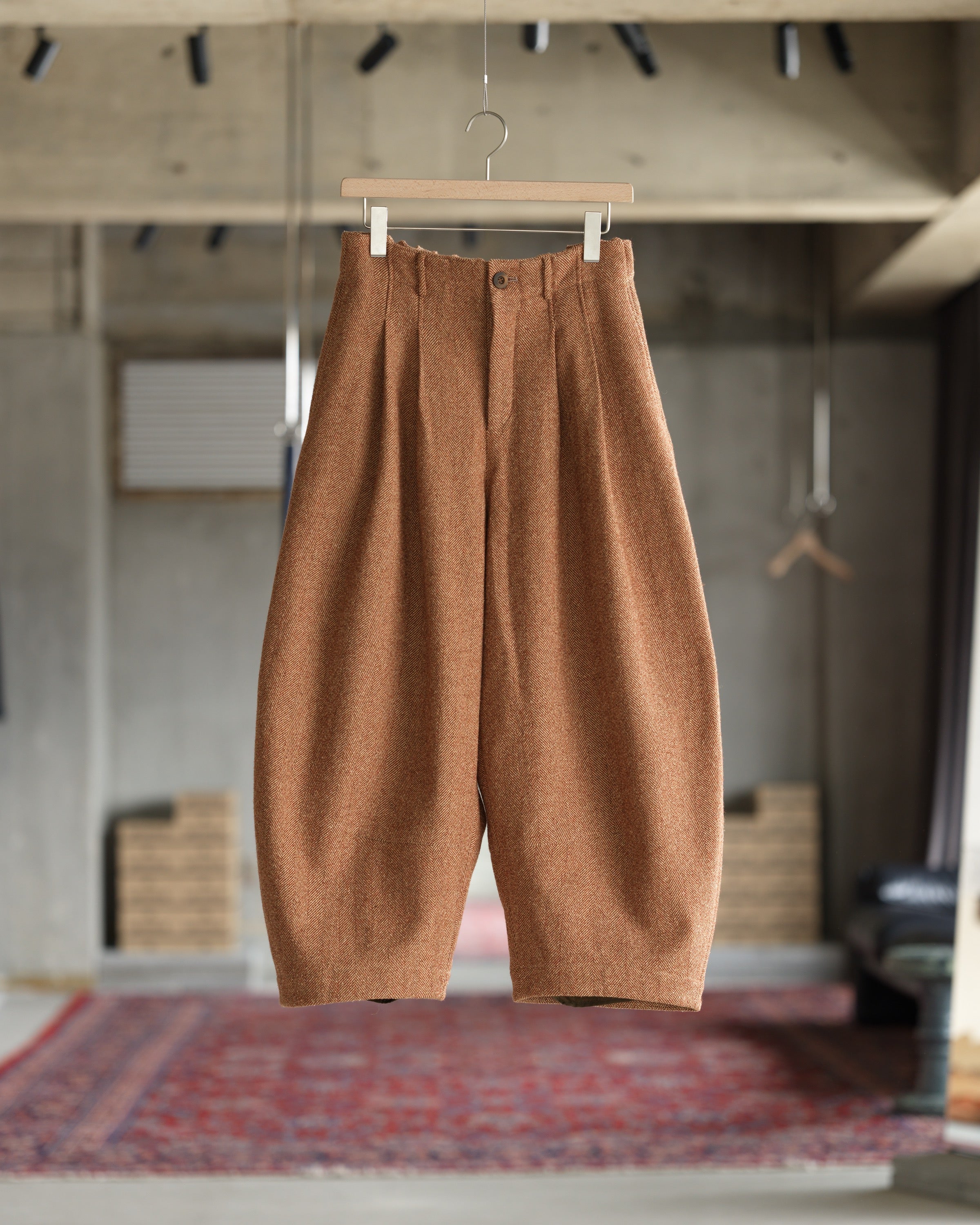 Cocoon Pant - Spice Herringbone