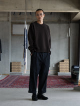 Crewneck Sweater - Flecked Dark Brown