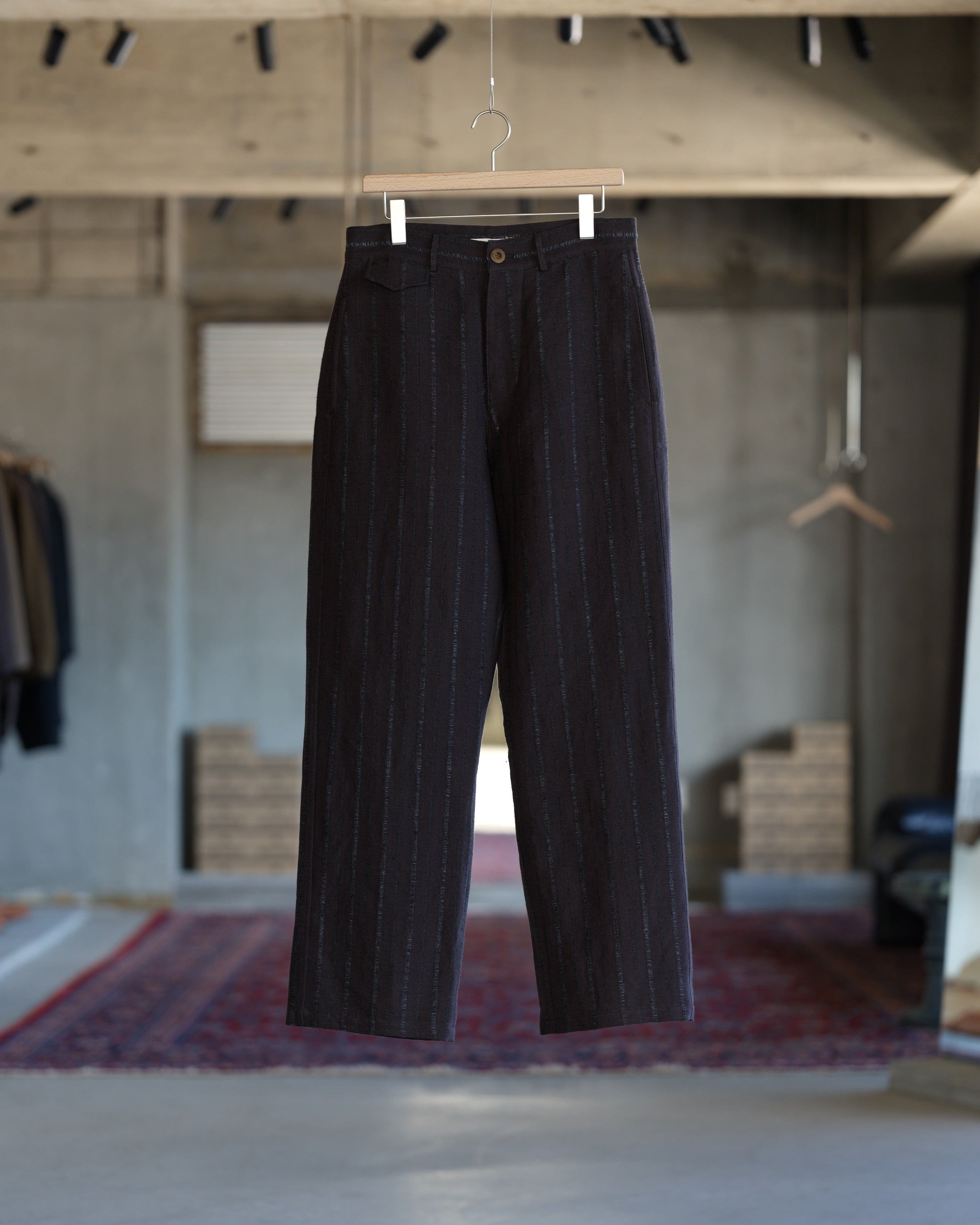 Drill Pant - Raisin Dobby Stripe Herringbone