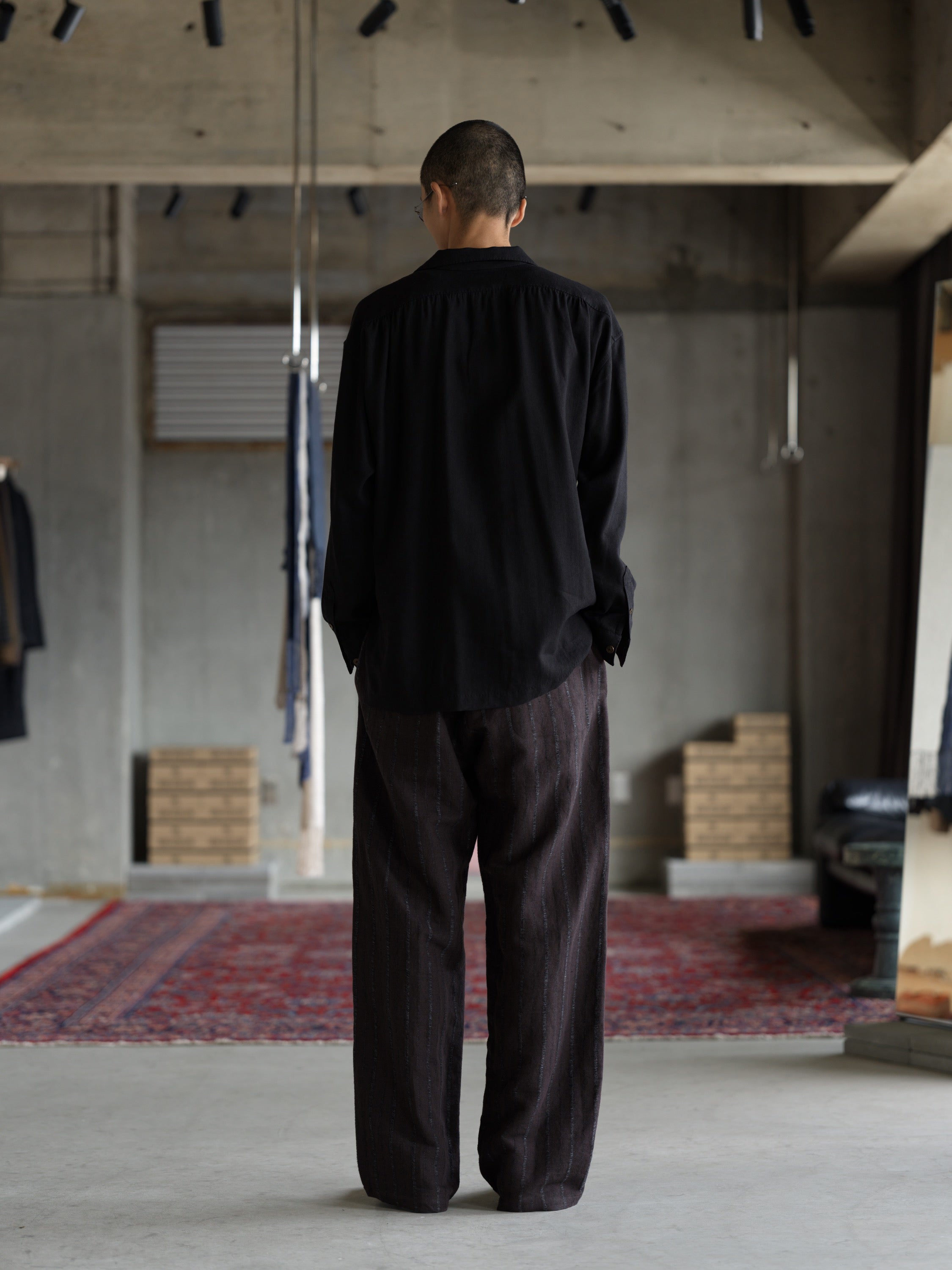 Drill Pant - Raisin Dobby Stripe Herringbone