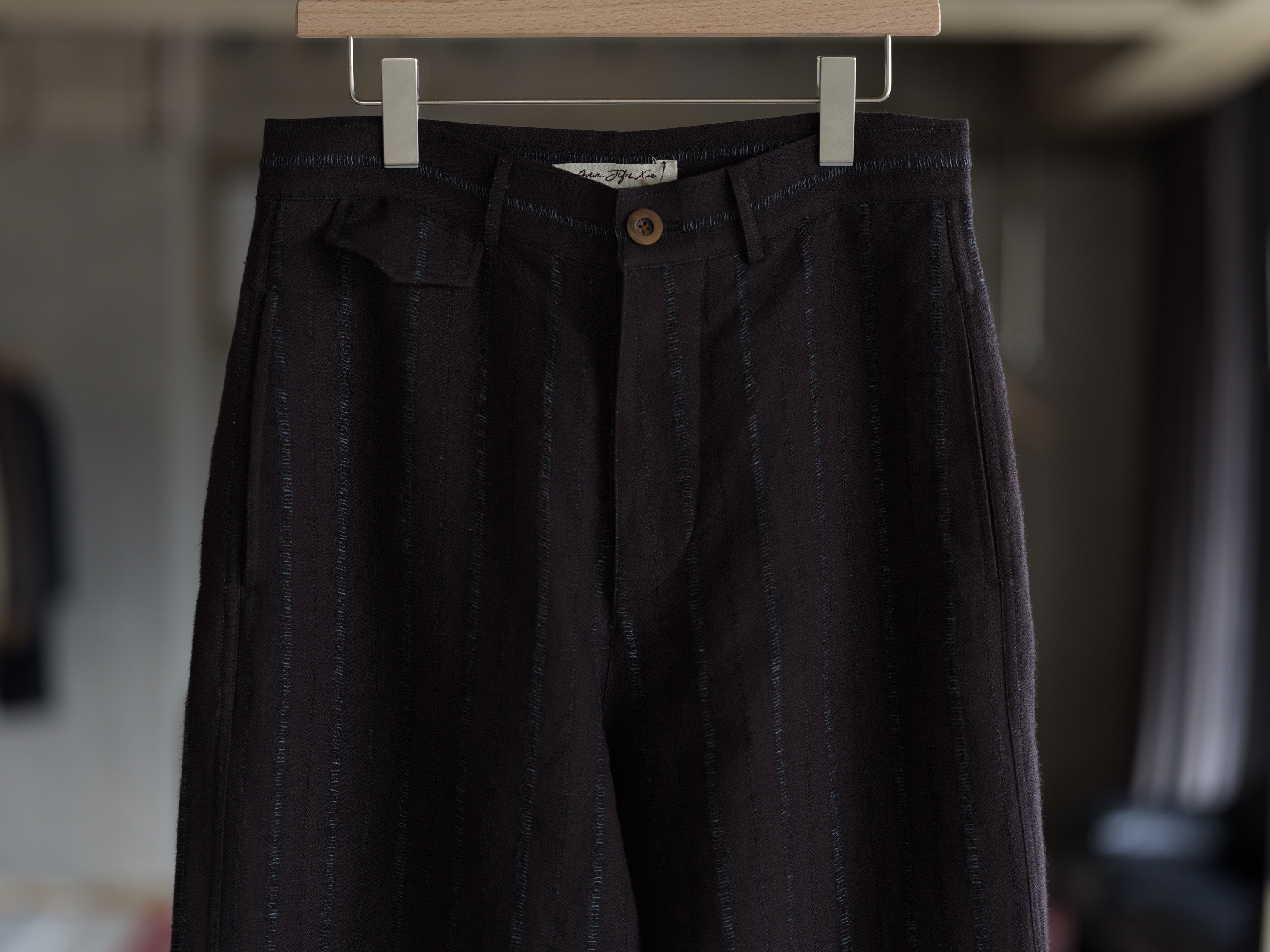 Drill Pant - Raisin Dobby Stripe Herringbone