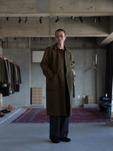 Relaxed Mac Coat - Heavyweight Brushed Organic Cotton