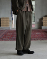 Triple Pleated Pant - Olive