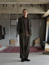 Triple Pleated Pant - Olive