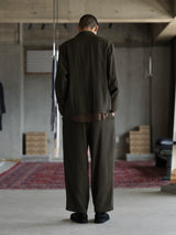 Triple Pleated Pant - Olive